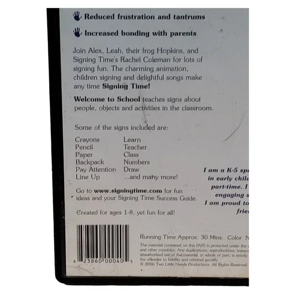 Signing Time! Vol. 13 Welcome To School DVD - Picture 4 of 10